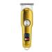 Buy Rechargeable Hair Clipper Set - Cordless Gold Metal Electric Trimmer with Guide Combs for Grooming | International Shipping Available - Buy Online on SooperMarket.com