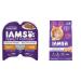 IAMS Perfect Portions Healthy Kitten Wet & Dry Cat Food Bundle Cat Food + Cat Food with Chicken Chicken - Kitten 75 g (Pack of 24)