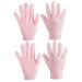minkissy Ear Piercing Kit 2 Pairs Nourishing Care Gloves Hydrating Gloves Foot Dry Hand Moisturizing Gloves Lotion Gloves Grooming Glove Sebs Hand Gloves Miss Brighten Skin Colour Pink