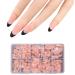 Ruarby 600x Full Cover Stick on Nail Artificial Nails French Tip False Nails Press On Nail Ballerinas False Nails for Woman MDF01