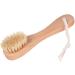 Natural Bristle Wooden Face Cleaning Brush Set - Exfoliating Facial Cleanser for Skin Care - Pack of 2 - Buy Online on SooperMarket.com