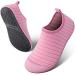 SEEKWAY Kids Water Shoes Toddler Boys Girls Quick Dry Non-Slip Aqua Socks for Outdoor Sports Pool Swim Beach Walking 10.5-12 Little Kid Pink