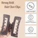 Large Hair Claw Clips 8 Pack - Strong Hold Matte Hair Clamps for Women & Girls - 4 Acrylic & 4 Rectangle Hair Claw Clips for Thick & Thin Hair - Buy Online on SooperMarket.com