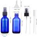 Buy 60ml Blue Spray Bottles - Refillable Travel Fine Fog Spray for Hair Cleaning & Aromatherapy (2-Pack) - Buy Online on SooperMarket.com