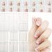 French Nail Stickers Sheets Nail Art Decals Pack French Nail Art Designs DIY Manicure Accessories 24pcsPractical processing