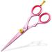 Haryali London Professional 5.5 Hairdressing Scissors for Men and Women - Hair Cutting Shears with Adjustable Screw and Comb Pink - Buy Online on SooperMarket.com
