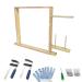 JQSH Tufting Frame for Electric Carpet Tufting Machine Wood with Clamp (27.5*27.5inch)