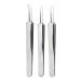 Acne clips set 3 -Part Cell Clip Pinchette Pimples Squeeze Tool Acne Needle Blackhead Acne Remover For beauty salon Household (3 pack) silver