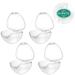 SUPVOX 4-Pack Transparent Pacifier Cases | Portable Storage Box for Newborns Babies & Toddlers - Ideal Baby Essentials - Buy Online on SooperMarket.com