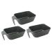 3-part hair color-colored set made of plastic for roasted oil bowl hair dye bowl hair dye shell baked oil bowl