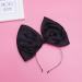 Minkissy Huge Bow Headband Candy Colored Hair Hoop Party Props Lovely Large Bowknot Hairband Party Props for Woman Girl(Black) - Buy Online on SooperMarket.com