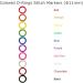 Colorful Iron O-Rings & Stitch Ring Markers for Knitting/Crochet - 100pcs | Small (6mm) Diameter | 10 Colors Included - Buy Online on SooperMarket.com