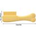 Skuda Kielzeugkamm: Interactive Dog Toy for Puppies - Tough Natural Chew Teeth Cleaning & Boredom Buster for Medium & Large Breeds (Yellow) - Buy Online on SooperMarket.com