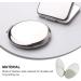 Minkissy Handbag Round Compact Cosmetic Mirror Double-Sided Travel Cosmetic Mirror Bag Hand Mirror Changing Mirror for Money Foldable Carry Bag - Buy Online on SooperMarket.com