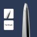 Silver Stainless Steel Eyebrow Tweezers & Brush | Precision Eyebrow Remover & Makeup Tools - Buy Online on SooperMarket.com
