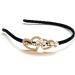 Butterfly Heart Headband 1920s Vintage Flower Cross Hair Hoop Crystal Pearl Velvet Band Headpiece Accessories for Women Girls (Gold Heart) - Buy Online on SooperMarket.com