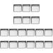 FRCOLOR 180 Pcs Square Magnets Empty Pans for Eyeshadow Empty Eyeshadow Tin Pan Metal Pans for Eyeshadow Tinplate Set Mx3pcs As Shownx3pcs