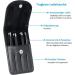 Rikans Precision Tweezers Set Pack of 4 Black Professional Tweezers Handy Carry Pouch Superior Stainless Steel Tweezer Set Splinters Eyebrows Facial or Ingrown Hair Blackheads Remover - Buy Online on SooperMarket.com