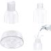 Draderch 14-Piece Transparent Travel Bottle Set - 50ml Empty Cosmetic Containers with Funnels & Labels for Easy Travel - Buy Online on SooperMarket.com