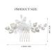 Easedaily Silver Crystal Bridal Hair Comb - Opal Wedding Hair Piece for Women and Bridesmaids - Buy Online on SooperMarket.com