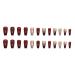 RikView Medium Red Glitter Press on Nails - 24 Pack Square Acrylic Full Cover - International Shipping Available - Buy Online on SooperMarket.com