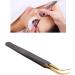 Premium Stainless Steel Curved Eyelash Extension Tweezers for Beauty Salons | Precision Tools for Perfect Lash Application - Buy Online on SooperMarket.com