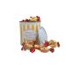 250g Paint Pot Tin of Walkers Individually Wrapped Nutty Brazil Toffees