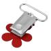 10pcs Set Plum Shape Pacifier Clips - Mini 25mm Suspender Holders for Babies | International Shipping - Buy Online on SooperMarket.com