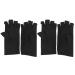 Solustre UV Protection Manicure Gloves - Anti-UV Half-Finger Nail Dryer Tools - 2 Pairs in Black for Salon & Home Use - Buy Online on SooperMarket.com