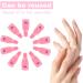 Hanyousheng Acrylic Gel Polish Clips - 10 PCS Nail Art Remover Soak Off UV Manicure Wrap Tool in Rose Red - Buy Online on SooperMarket.com
