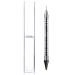 Onwon Dual-Ended Nail Rhinestone Picker Tip Pencil Pick Up Applicator Dual Tips Dotting Pen Beads Gems Crystals Studs Picker with Acrylic Handle Manicure Nail Art Tool (Black)