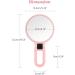 Double Sided 5X/1X Magnifying Hand Held Makeup Mirror with Folding Handle - Compact Cosmetic Vanity Mirror for Girls and Ladies - Pink - Buy Online on SooperMarket.com