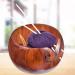 Wooden Yarn Bowl for Knitting and Crocheting - Yarn Storage Organizer with Holes - Mother's Gift Idea - 5.9 x 3.1 Inch - Buy Online on SooperMarket.com