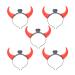 FOMIYES Halloween Headbands: Devil Horns Headband - Red Luminous Devil Horns Hairband LED Light Halloween Costume for Women Men Girls Halloween Party Cosplay Supplies