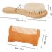 Healeved 2pcs Newborn Hair Brush & Comb Set - Wooden Infant Hairbrush for Toddler & Newborn Scalp - Includes Beard Knife and Shampoo Brush - Baby Hair Care Essential - Buy Online on SooperMarket.com