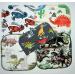 8x8 Inch Dinosaur Printed Flannel Little Wipes - Soft 1 Ply Fabric - Buy Online on SooperMarket.com