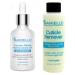 BARIELLE Coconut Rehab Nail and Cuticle Oil 1oz Cuticle Remover 4 oz. 2-PC Combo