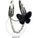 JSGHGDF Hair Clip Bobbys Clip y2kBobby y2kHairpin Butterflys Hair Clip Barrettes y2kHair Clip Y2KHair Black butterfly - Buy Online on SooperMarket.com