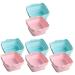 Beavorty 8 Pcs Cleanser of Makeup Brush Portable Brush Silicone Brush Cleaner Makeup Silicone Makeup Brush Makeup Brush Scrubber Ladies Suits Miss Silica Gel Cleaning Supplies Foldable
