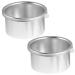 VILLCASE Lip Silicone Container 2Pcs Wax Pot Replacement for Wax Warmer Inner Pan Hair Removal Device Metal Container