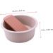 COOLHIYA Washboard 1 Set Wash Basin Laundry Cleaning Board Washing Basin Washing Clothes Board Dish Basin Baby Camping Bucket Pink 33.5x33.5cm - Buy Online on SooperMarket.com
