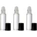6 Pack 10ml Empty Clear Glass Roll-On Bottles with Glass Balls - Ideal for Perfumes Essential Oils & Lip Gloss Storage - Buy Online on SooperMarket.com