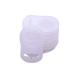 Sutoyuen Soft Silicone Adapter Rings Baby Pacifier Clips Holders for Button Style Dummy Soother Teething Ring (White) 10pcs