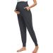 Love2Mi Maternity Women's Casual Pants | Stretchy Lounge Jogging Trousers | Dark Gray | Size Large - Buy Online on SooperMarket.com