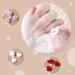 Minkissy Decoraciones Para U as Acrilicas Nail Art Fluffy Pom Balls: 3D Magnetic Nail Art Balls Heart Shaped Detachable Nail Art Fluffy Pom Poms Plush Balls for Nail Decor 5 Bags Heart Decor - Buy Online on SooperMarket.com