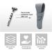 Portable Razor Case - Travel-Friendly Protective Cover | 2 PCs Silicone Razor Travel Case (Black & Gray) - Perfect for Safe Shaving on the Go - Buy Online on SooperMarket.com