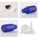 Zeoabsy 6-Pack 15ml Frosted Blue Glass Pipette Bottles for Essential Oils - Empty Drip Bottles with White Lock Rings - Buy Online on SooperMarket.com