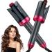 Automatic Curling Iron Curling Wand Auto Hair Curler with 1 inch Ceramic Ionic Barre 4 Gears Heating Temperatures Auto Shut-Off and Anti-Scald Fast Heating for Hair Styling-E12