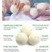 Extra Large Wool Dryer Balls - Set of 6 | Natural Fabric Softener Chemical Free Scented & Reusable - Buy Online on SooperMarket.com