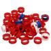 Dacvgog 50 Pieces Silicone Rings for Any Insert a Scissors Styling Tools Hair Cutting Accessories Mix Colours